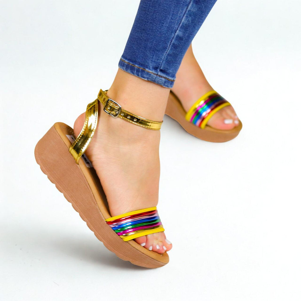Sandalia Arco Dorado