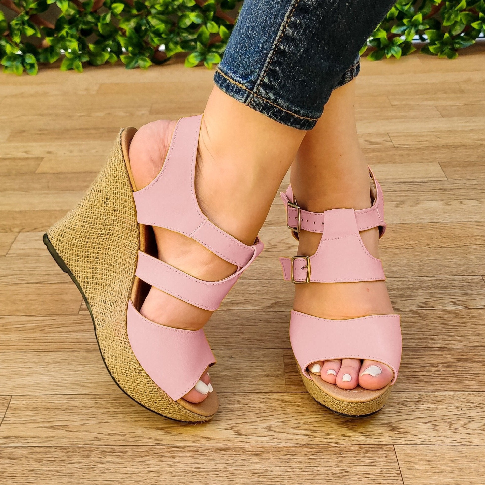 Plataformas Con Diseño Moderno Suela De Bramante Rosado / 35 Normal Zapatos Altos