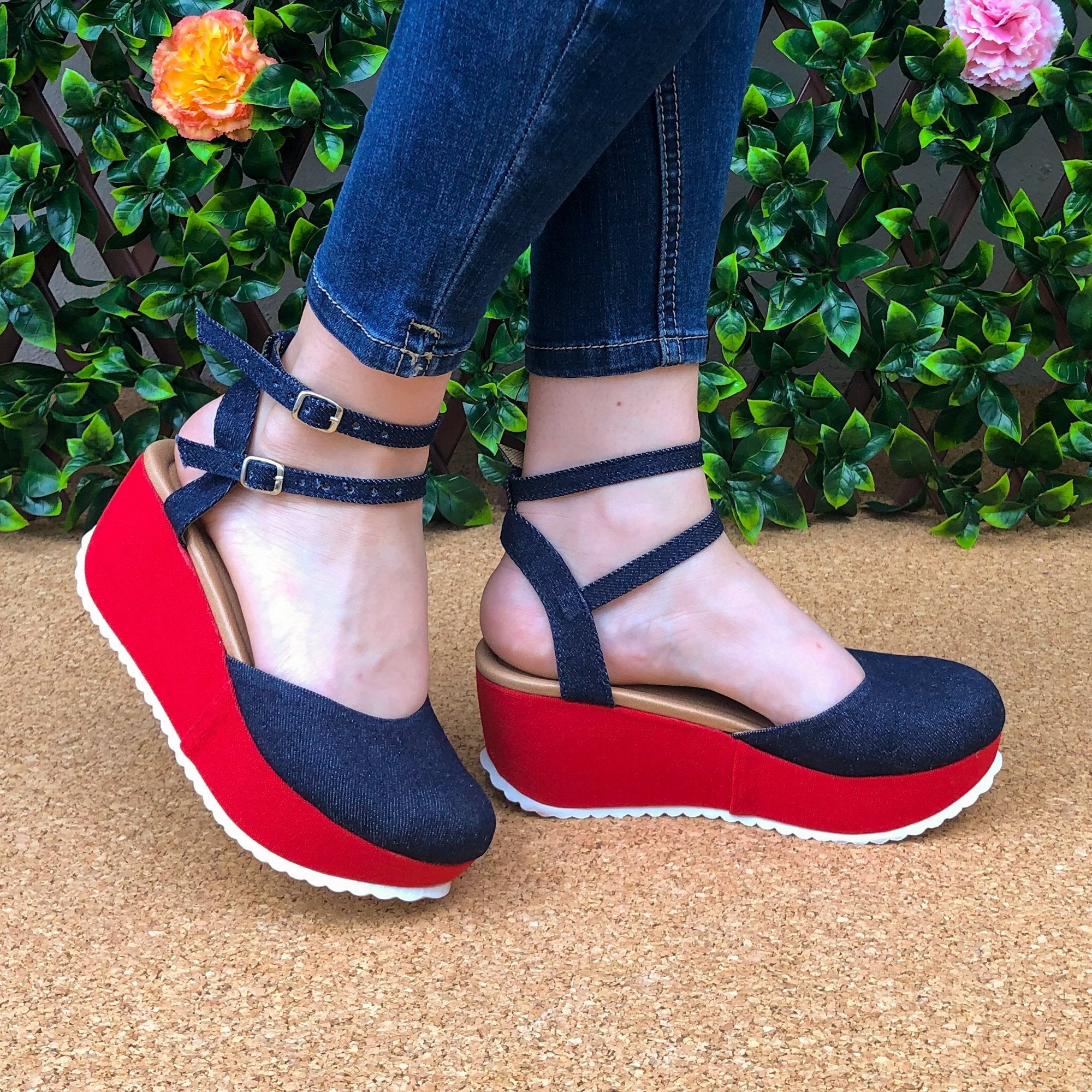 Plataforma Roja Y Azul (Estilo Jean)