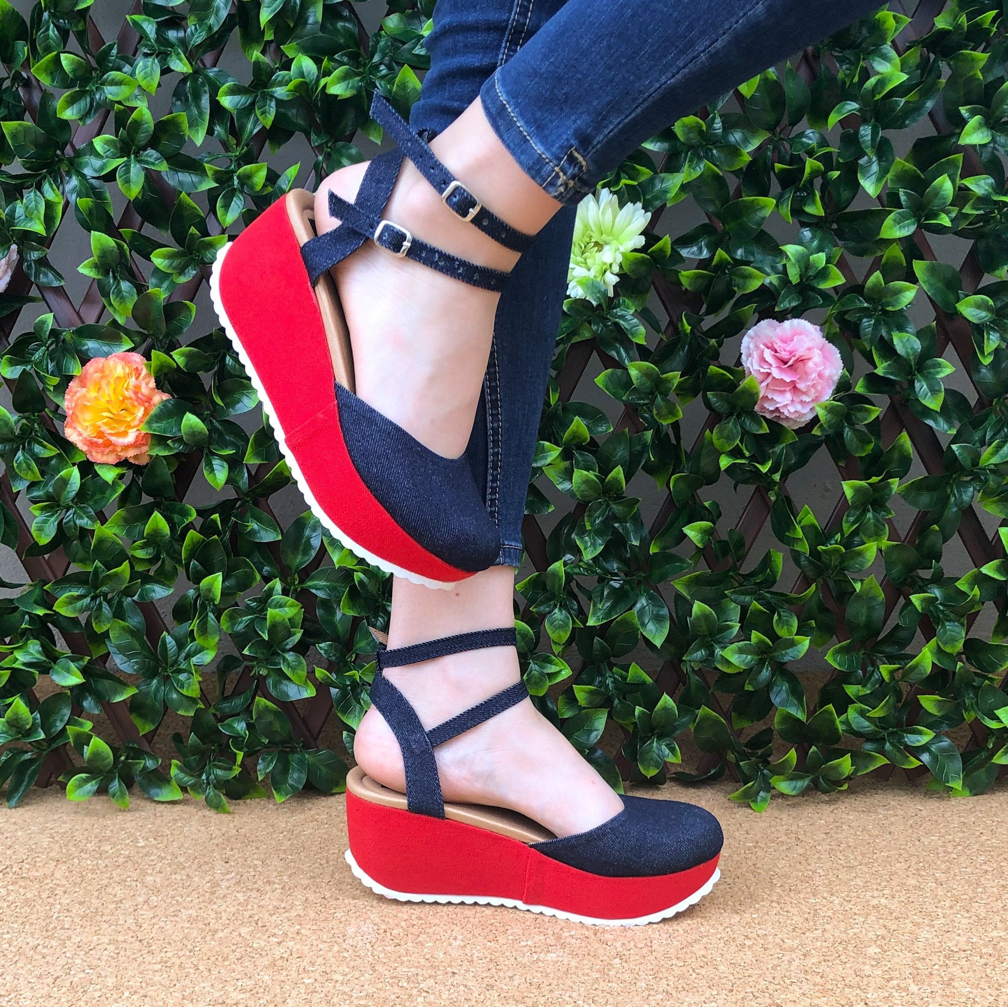 Plataforma Roja Y Azul (Estilo Jean)