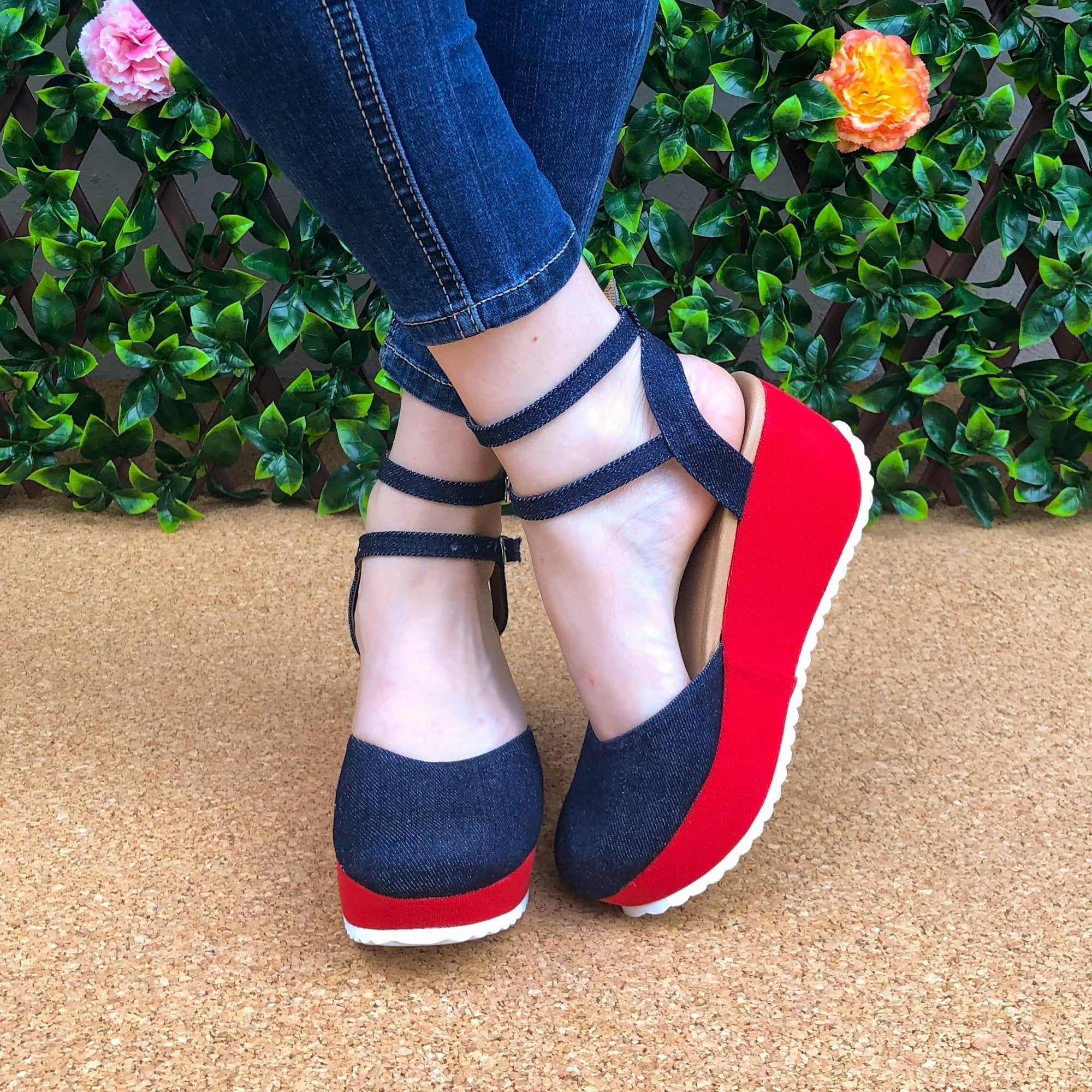 Plataforma Roja Y Azul (Estilo Jean)