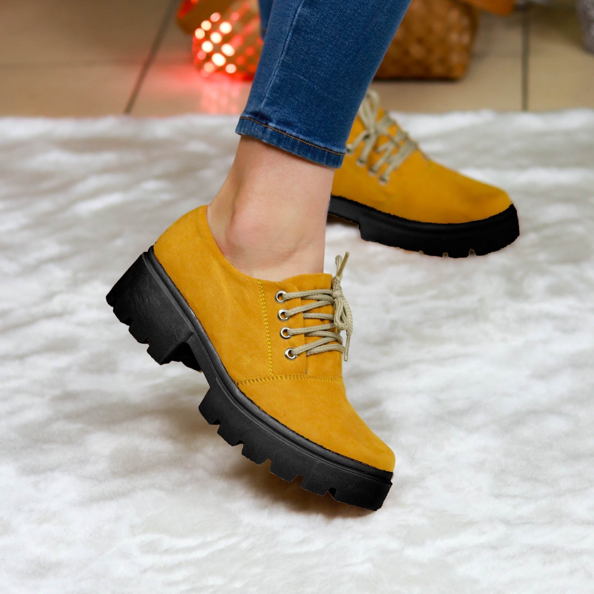 Botin Realizado En Gamuza. Variedad De Colores Para Elegir. Zapato Comodo Solido Y Peso Liviano