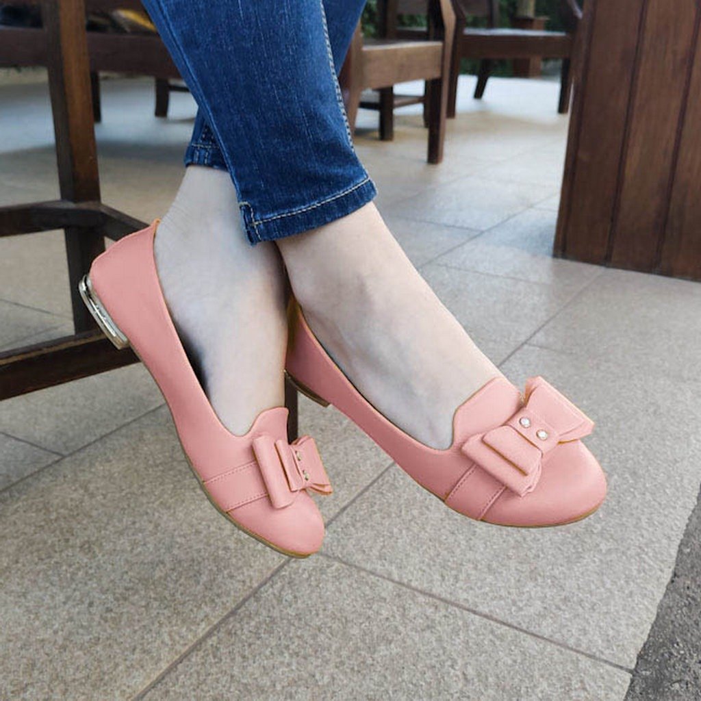 Hermoso Flats Multiples Colores Para Elegir Rosado / 35 Normal Zapatos Bajitos